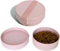 Barkin’ Trails Travel Dog Bowls, Portable Outdoor Water - Blush