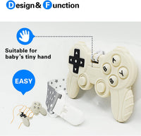 Cool Remote Game Control Teething Toy for Babies 0-6-12 Months - White - image 4