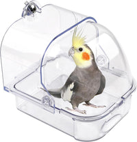 Automatic Bird Shower with Pump - 【Quadrate Transparent Bird Bath】