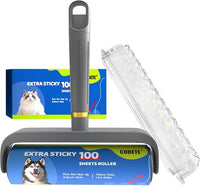 COBETE Large Surface Lint Rollers for Pet Hair Extra Sticky, 100 Sheets Mega Value Set, Dog and Cat Lint Remover for Clothes, Couch, Furniture,Pick Pet Hair Up