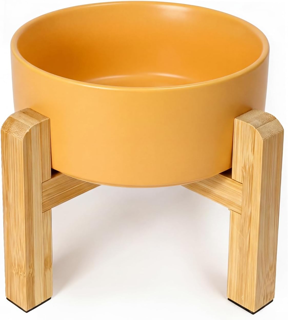 Raised Ceramic Large Dog Bowl - Medium Dog Bowls 850ML*1 / Yellow