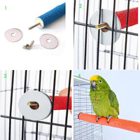 10 Pcs Parrot Perch Stand Bird Perch Stand Toy Colorful Paw Grinding - 15CM - image 3