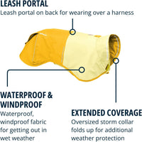 Ruffwear, Sun Shower Dog Raincoat - Mineral Yellow / X-Small - image 2