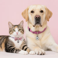 Personalized Dog Tag, Laser Engraving QR Code - Small Breeds - 1" / Black & Blue & Rose & Purple - image 3