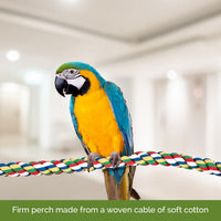 JW Pet Comfy Perch For Birds Flexible Multi-color Rope - Medium / 32" - image 2