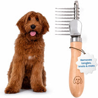Dematting Rake for Dogs, Detangling - Dematting Rake Small