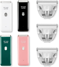 Dog Clippers,Quiet Washable USB Rechargeable Cordless Dog Grooming Kit,Electric Pets Hair Trimmers - Tb006 3pc Replacement Blades