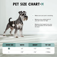 3-Flaps Insulated Aluminum Dog Door for Wall, Pets Up to – Essentials for Dogs - Medium - image 4