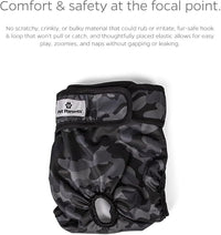 Pet Parents® Washable Dog Diapers (3pack) + Extendrs® of Durable Doggie Diapers, Premium Dog Diapers Female & Male (Small, Camo)