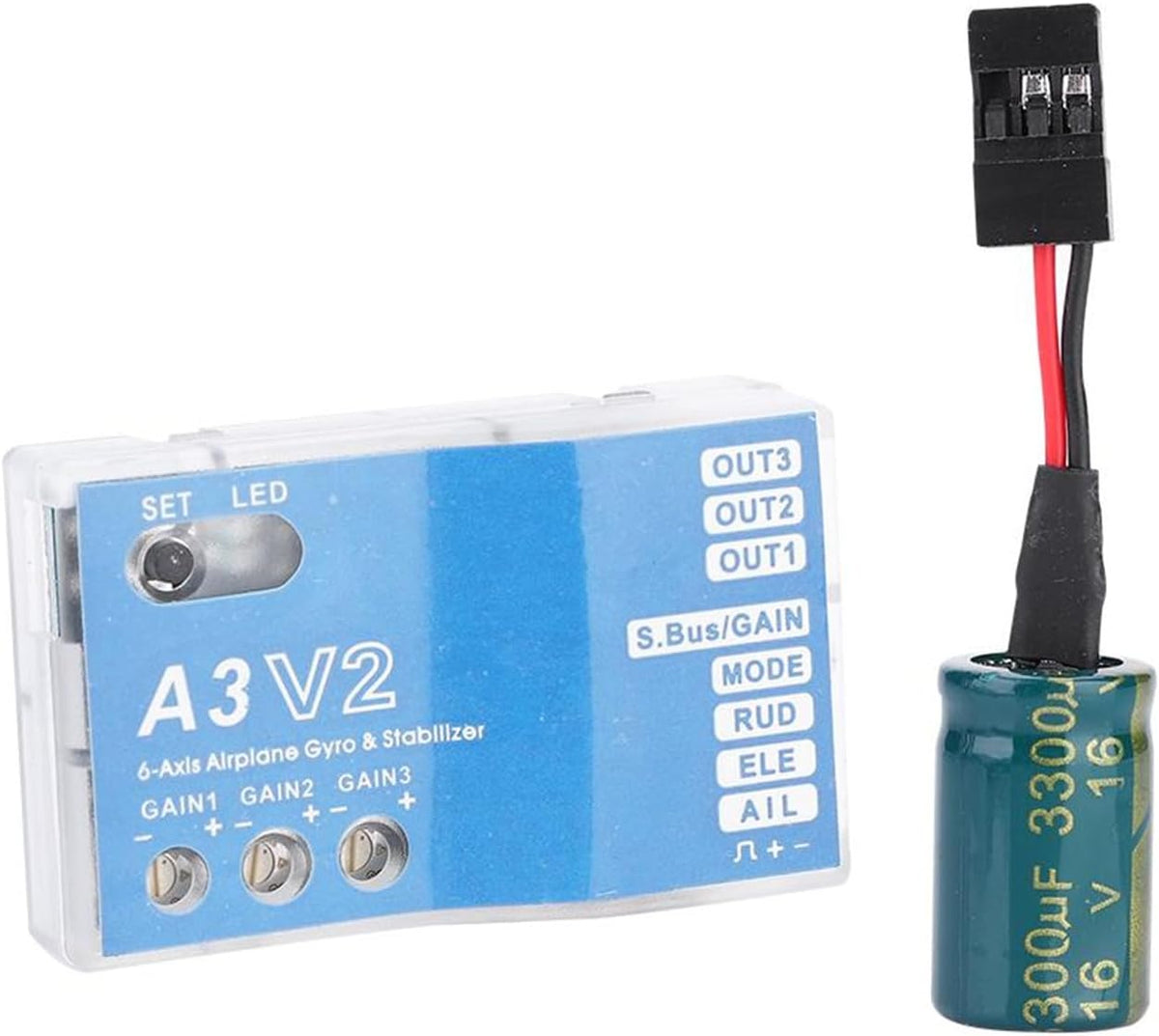 Jadeshay F50A A3 V2 RC flight controller 3-axis gyro stabilizer for fixed wing airplanes