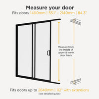 Hakuna Pets V2 Patio Pet Door Screen Insert Panel for Sliding Doors - Small / White - image 3