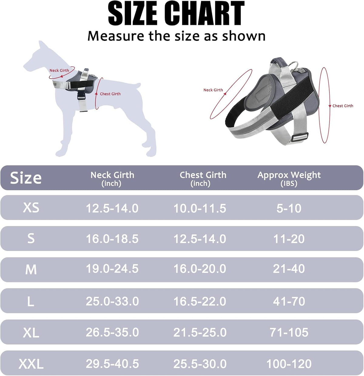 Bolux Dog Harness, No-Pull Reflective Dog Vest - X-Small (Pack of 1) / Lavender - image 4