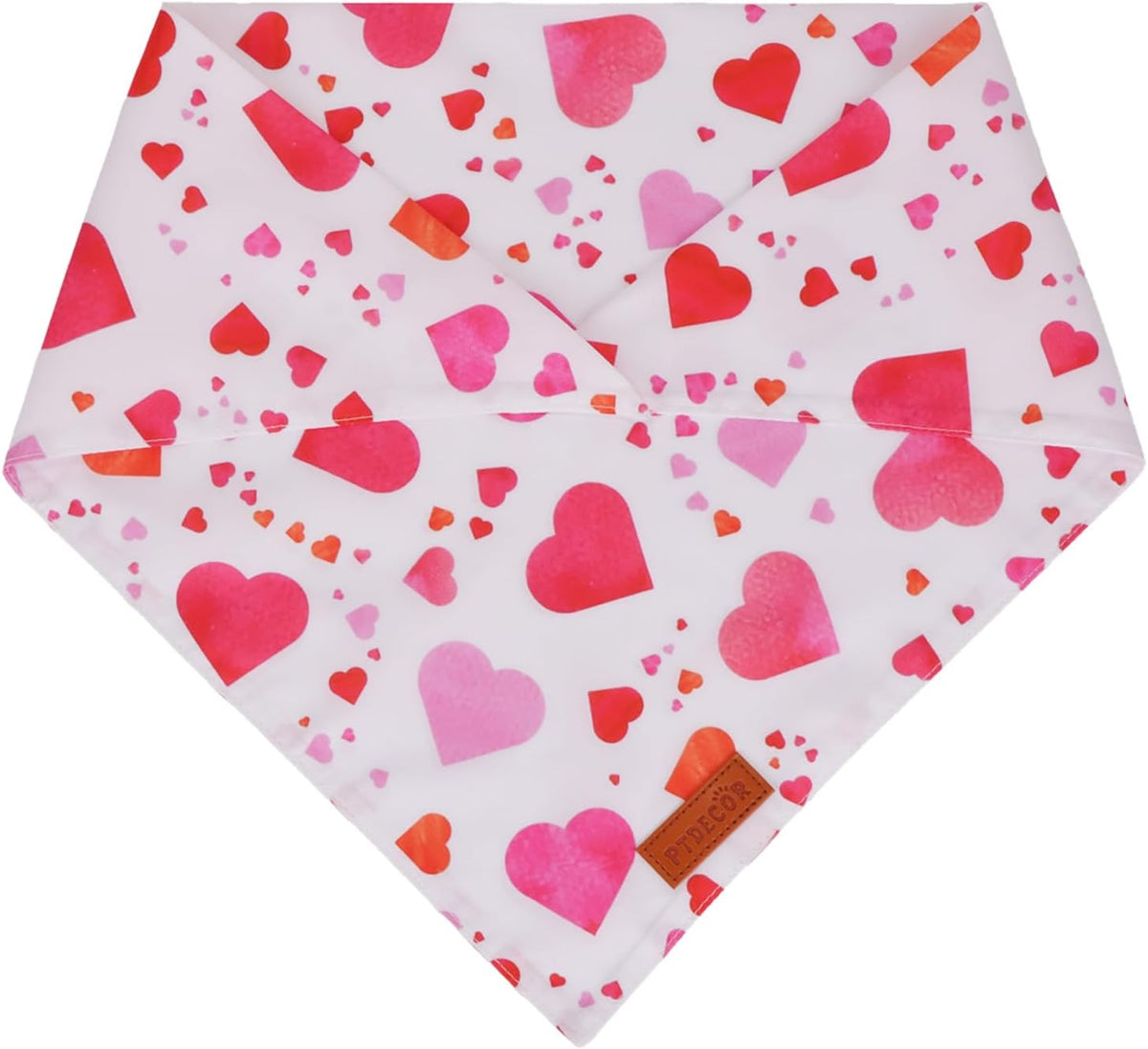 PTDECOR Halloween Dog Bandana, Ghost Pumpkin Dog Scarf - X-Large / Valentine - image 3