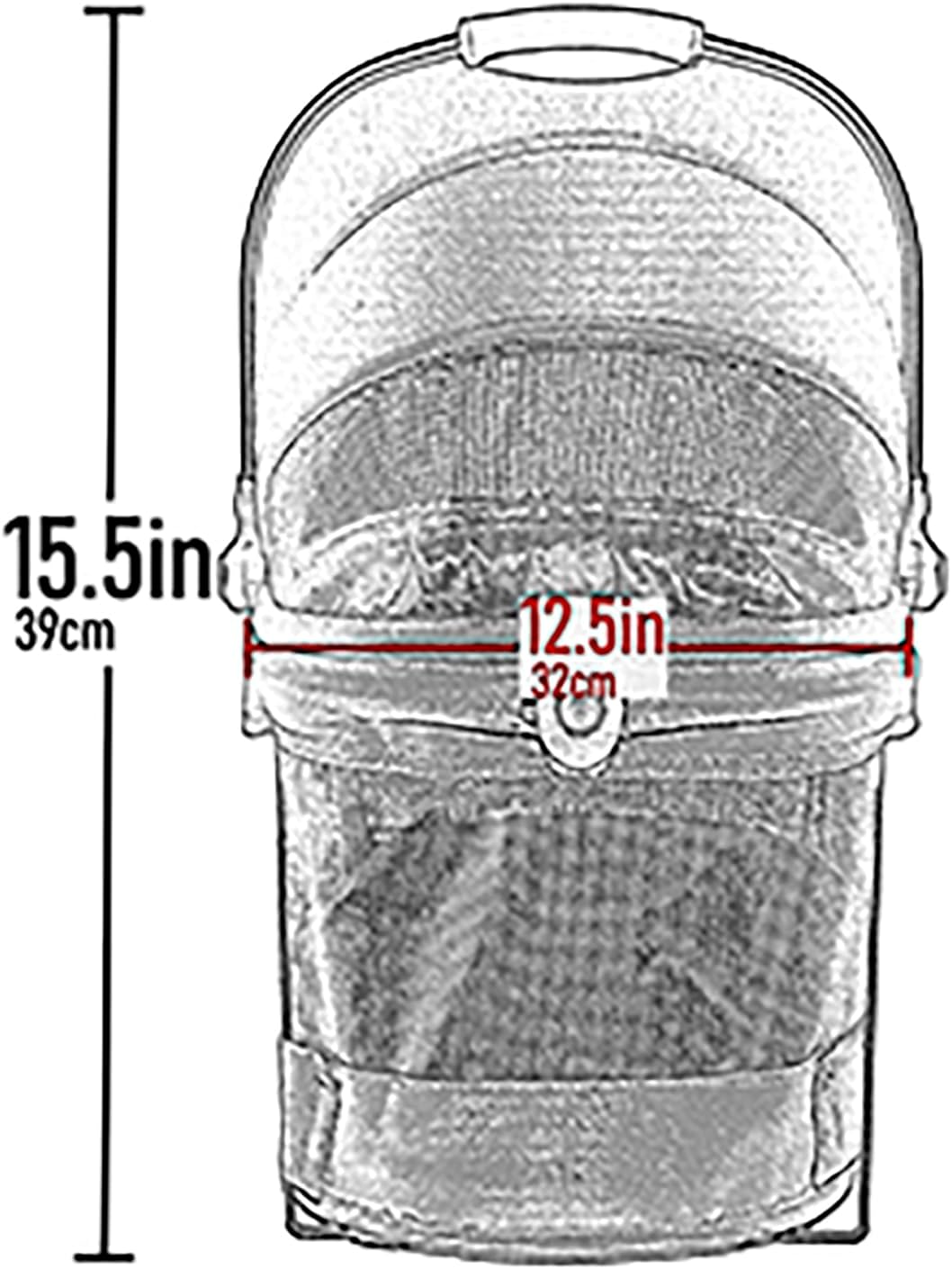 Pet Gear No-Zip View 360 Pet Carrier & Car Seat, 15" - Light Pink / 15.5"L x 12.5"W x 15.5"H - image 2