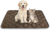 Self Warming Cat Bed Self Heating Cat Mat Thermal Pet Bed Mat - Coffee / 34.6"L x 22.8"W x 0.5"Th