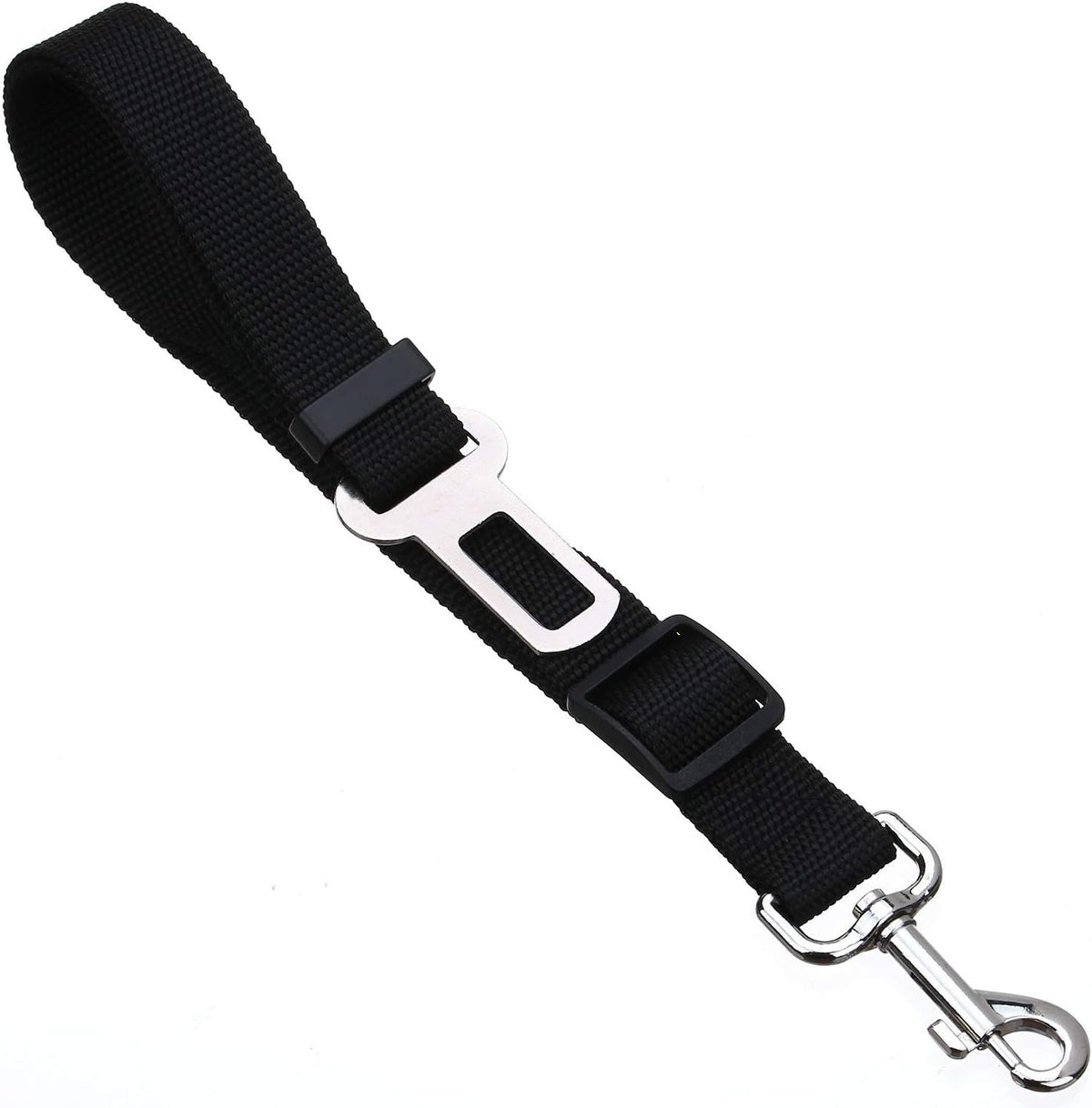 Elisel Elisel 2 Packs Adjustable Length Pet Dog Cat car seat Belt Pet - Black Pink - image 4