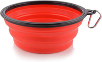 Extra Large Collapsible Dog Bowl, Foldable Travel Water Dish - Extra Large, 102oz / 102oz-Red