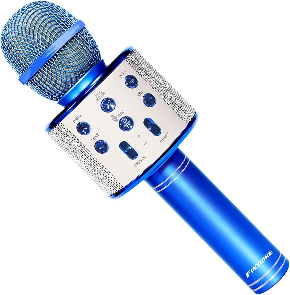 Microphone for Kids, Voice Changing Karaoke Micorphones Boys Girls Gifts for Kids Party Singing - Blue