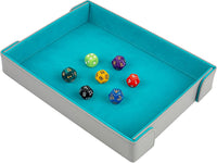 Buweeo magnetic folding PU leather dice rolling tray with red felt lining - view 24