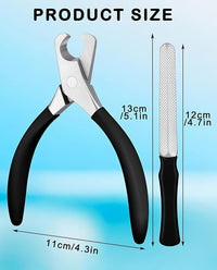 Large Dog Nail Clippers Wide Jaw Opening Heavy Duty Dog Nail Trimmer Cat Claw Clippers(Black)
