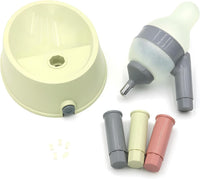Pet Standing Water Dispenser Cat Dog Standing Bowl with Detachable - Grey-Green / Dispenser - image 2