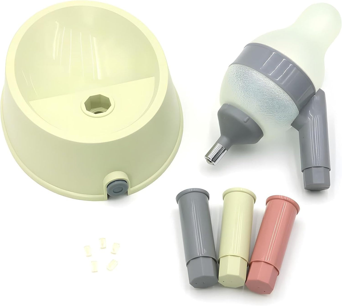 Pet Standing Water Dispenser Cat Dog Standing Bowl with Detachable - Grey-Green / Dispenser - image 2