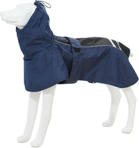 Waterproof Dog Raincoat with Reflective Strip - XX-Large / Navy Black