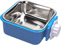 Pet Hanging Bowl for Crates - Blue