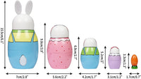 HYCLES Nesting Dolls Russian Matryoshka Wood Stacking Nested Set - ⑥ rabbit - image 3