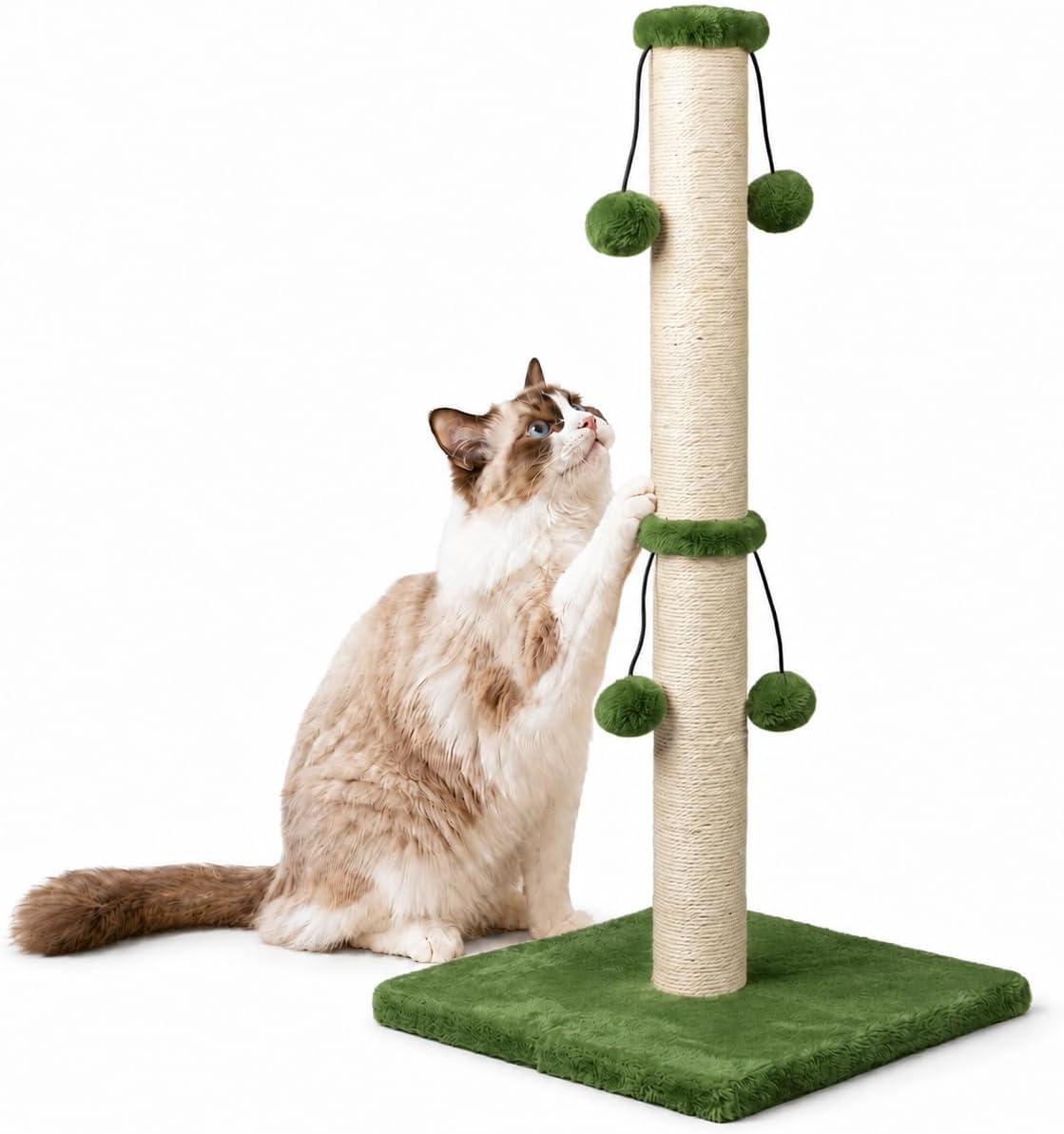 Dimaka 29in Cat Scratching Post - Green / 29 inches for All Cats