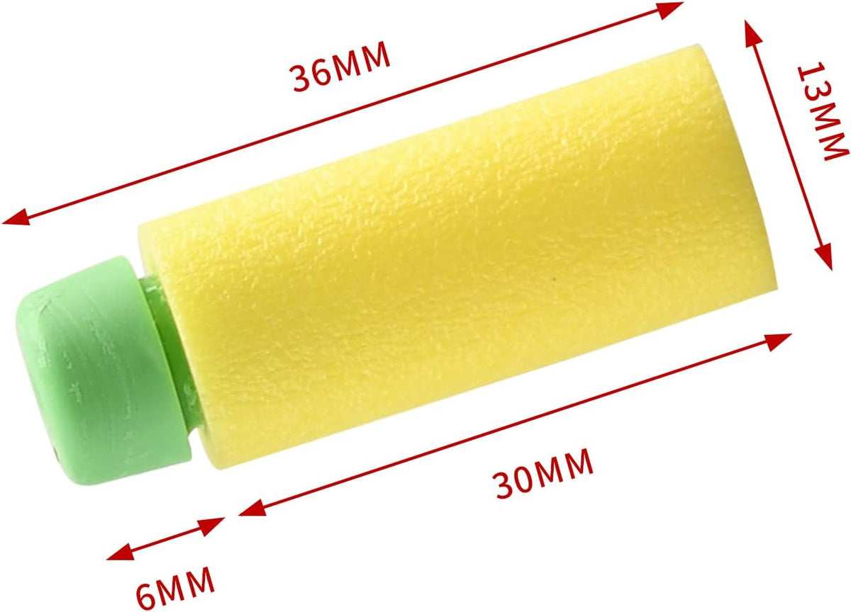 JGCWorker 200pcs 2nd Generation High-End of Half-Lenth Soft Dart - Yellow and Green - image 2