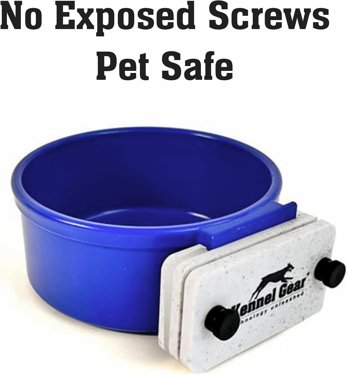 Dog Crate Water Bowl No Spill - Blue - image 4