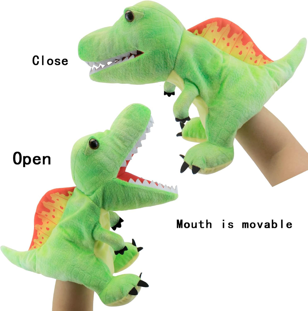Puppet Hand Puppets for Kids - Dinosaur 10 - image 3