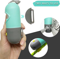 Dog Poop Bag Holder Dispenser with LED Flashlight – Essentials for Dogs - Crystal Blue - image 4