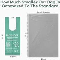 Small Dog Poop Bags, Compostable Plant-Based Waste Bags with Tie Handles, 24 Rolls, Leak-Proof - image 2