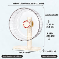 Super Silent Hamster Wheel 10.2 Inch, Magnetic Running Wheel - Cream White / Small(8.7 inch) - image 2