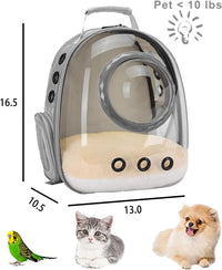 Bubble Cat Carrier Backpack - Grey / Backpack - image 2