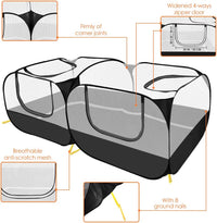 SlowTon Small Animals Playpen - Black / 73"x36"x25" - image 4