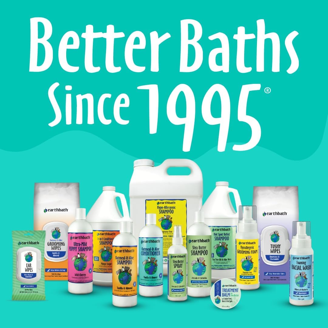 earthbath Oatmeal & Aloe Dog Shampoo and Conditioner - Vanilla & Almond / 16 Fl Oz (Pack of 2) - image 4