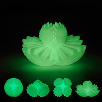 Gear Ball Fidget Toys Steampunk Gear Sphere for Kids - Glow in the Dark Green / 6 cm / 2.5 in