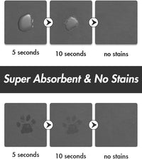 Absorbent Dog Food Mat-Dog Mat for Food and Water Bowl, Quick Dry Pet Food Mat, No Stains Dog Feeding mat, Dog Accessories Pet Supplies Mat-Dog Water Bowl Mat for Messy Drinkers
