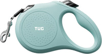 TUG Quest Retractable Dog Leash, 360° Tangle-Free - Mint Green / Small
