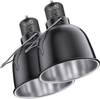 Reptile Light Fixture, 5.5'' Standard Dome for Reptile Basking Bulb Light/Heat Lamp/Ceramic Heat - 2-Pack / 5.5'' Deep Dome