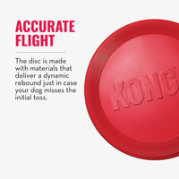 KONG Flyer, Natural Rubber Flying Disc Fetch Toy - Small (Pack of 3) - image 3