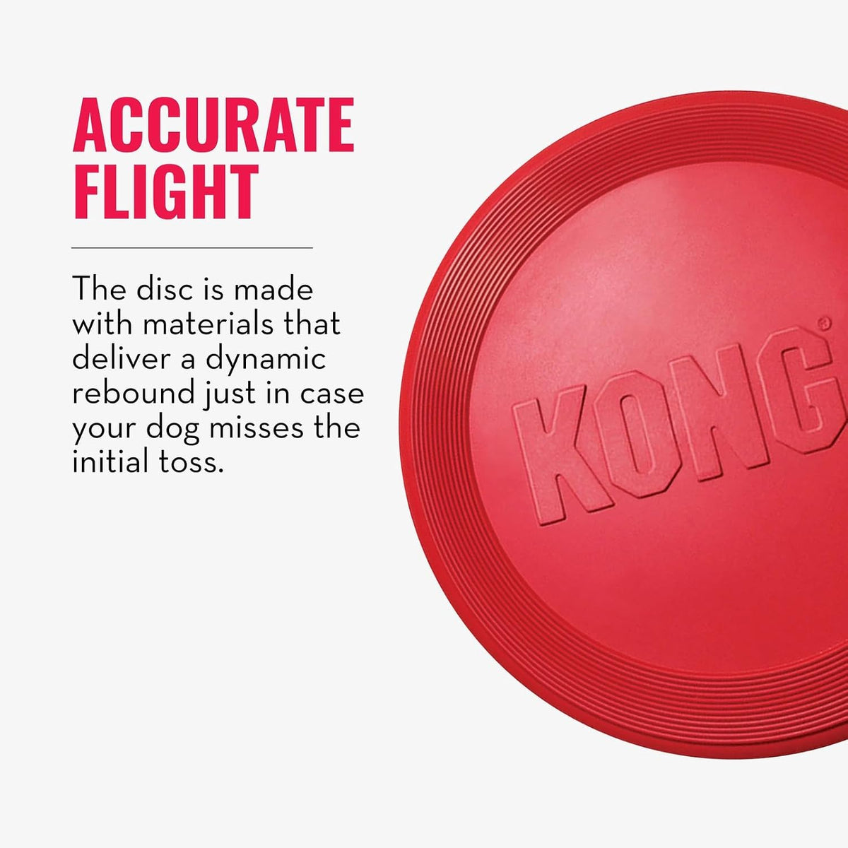 KONG Flyer, Natural Rubber Flying Disc Fetch Toy - Small (Pack of 3) - image 3