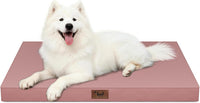 Outdoor Waterproof Orthopedic Dog Bed for Large Dogs – Essentials for Dogs - Pink / 41.0"L x 27.0"W x 3.5"Th