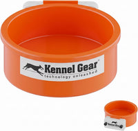 Dog Crate Water Bowl No Spill - Orange