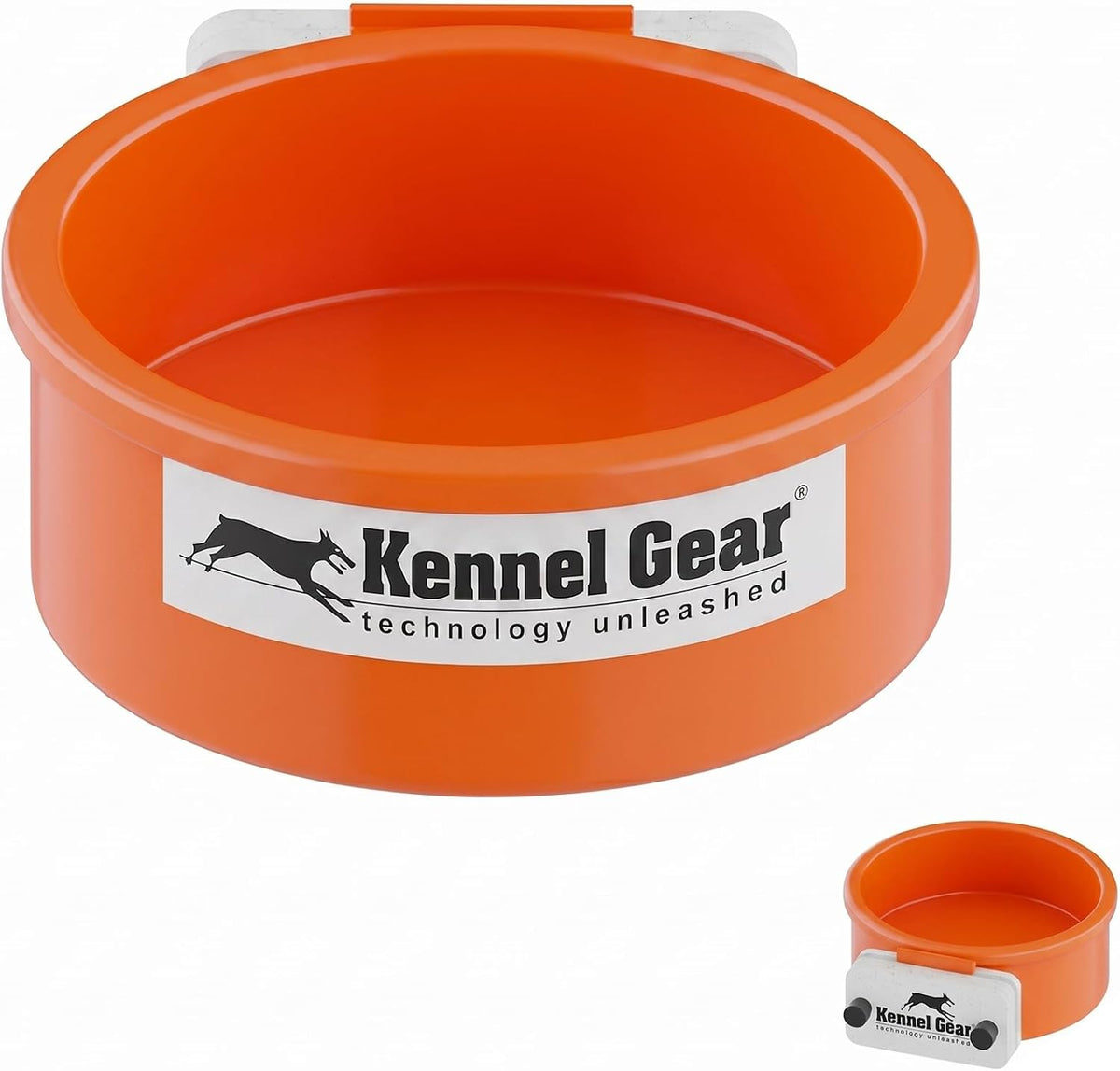 Dog Crate Water Bowl No Spill - Orange