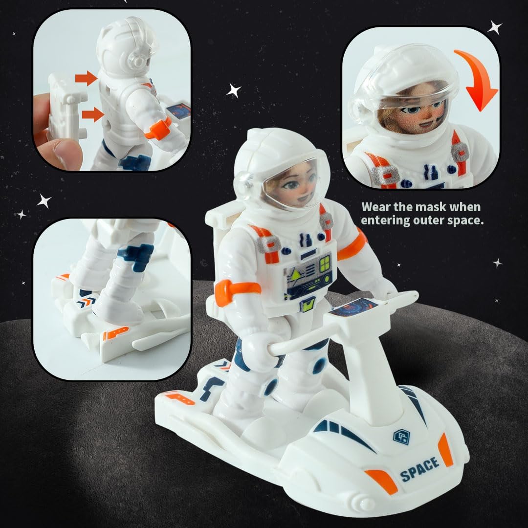 Wbzle space capsule rocket toy with lights, sound and astronaut figure - view 7