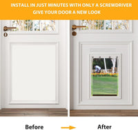 2-Pack Extra Large Transparent Dog Door Replacement Flaps Size 9 3/4" - 10.5"x 15" - image 4